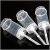 Cupcake Push Up Pop Cake Container Plastic Transparent matklass Lock för festdekoration Rundform Köksverktyg DH4744 Drop Delive DHCBT