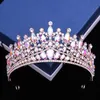 Braut Kopfbedeckung Blau Grün Dame Mode Hochzeit Prinzessin Strass Krone Klassische Tiaras Mädchen Romantische Geburtstag Krähe