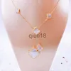 Pendant Necklaces 925 Silver Mixed Six10flower Desinger necklace 4Four Leaf Clover Charm Bracelets Bangle Chain 18K Gold Agate Shell MotherofPearl for Mothers Day
