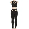 Women's Two Piece Pants 2 Sets Womens Outfits Summer 2023 Black Sexy Set For Women Matching Tracksuit Jogging Ensemble Femme