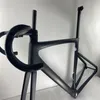 2022 New Road Bike Carbon Frame جميع فرامل قرص الأسلاك الداخلية 700C CarbonFiber Frameset متوافقة مع DI2 و Mechanical Group318i