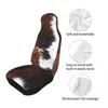 Car Seat Covers Scottish Highland Cow Cowhide 3D Print Auto Fit For SUV Sedan Van Hide Leather Bucket Protector Cover 2 PCS