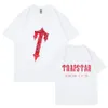 Trapstar Tshirt Designer Mens T Shirts Tide Printed Tee Men Women Round Neck Kort ärm Tshirt Casual Loose Fashion High Street Hip Hop Treetwear Tees Överdiman Tops