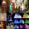 Cordas 5m 10m fio de prata de cobre USB LED luzes de corda à prova d'água iluminação de férias para decoração de festa de casamento de Natal de fadas