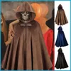 Women's Cape Hoodie Cape för män Hooded Cloak för Cosplay Costume Halloween Costume For Men Women For Nightclub Stage Tongsg L230914