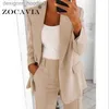 Fatos femininos ternos femininos blazers commute outono elegante escritório blazer mulheres feminino oversize tailleur femme vintage casaco 5xl l230914