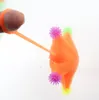 LED-Gummispielzeug, Weihnachts-Werbegeschenk, leuchtende Finger-Hüpfspielzeuge, Tpr-Seestern-Wurfbälle, Stressabbau, lustige Spielzeuge, Squishy-Stressball