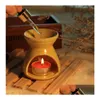 Fragrance Lamps Creative Aromatherapy Stove Ceramic Oil Hollow Stars Moon Pattern Essential Candle Incense Burners Db534 Drop Delive Dhl25