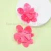 Dangle Earrings 2023 Charm Resin Flower Lines Decor Exaggerated Big For Women Trend Luxury Design Unique Party Pendant Jewelry