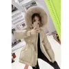 Kvinnor Down Parkas Jackor för kvinnor Winter Coat Kvinnor Parka Casual Solid Color Thicked Coat Fur Hood Thicked Warm Down Cotton Jacket Women 230912