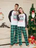 Xmas letter Pajamas Christmas Matching Pajamas Set Home Clothing Mother Daughter Father Son Rompers Sleepwear dog Outfit