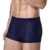 Underbyxor Herrbyxor Boxer Korta män Ice Silk Cooling Mesh Briefs Underwear Traceless and Breattable Stretch Mens Boxers