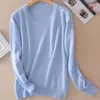 Women's Sweaters 2023 European Sweater High Quality Pure Color Autumn Spring Fashion Outwear Pullovers Knitted Lady Cashmere