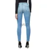 Jeans pour femmes Jeans pour femmes Femmes Skinny High Street Style Sexy Ripped Hole Skin Tight Fashion Blue Crayon Denim Pantalon Taille Asiatique x0914