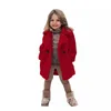 Down Coat Children's Clothing Autumn and Winter Stor pälsimitation Cashmere Particel Lapel Trench