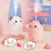 Umidificatori 250ml Cute Cat Umidificatore ad ultrasuoni Diffusore di oli essenziali per la casa Camera da letto Auto con diffusore di aromi colorato di luce notturna L230914