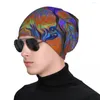 Berets Lava LAMP Purple Orange Burnt Stylish Stretch Knit Slouchy Beanie Cap Multifunction Skull Hat For Men Women