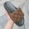 Ontwerpers Slippers Dames Heren Kalfsleer Sandalen ZWEMBAD KUSSEN COMFORT Sandaal Haak Lus Sluiting Muilezels Slipper Rubberen Glijbanen Met Doos