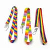 Strapy z telefonu komórkowego Uroks Hurtowa 20pcs Rainbow Color Wzór kreskówkowy mobilny smycz smycz łańcuch identyfikator Id Id.