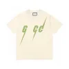 colorful GU Letter Lightning Designer Cute Shirts Couple Short Sleeve Quality Cotton Luxury Mens Womens Wear Wholesale Price 10% Off for 2 Pieces n8lD#