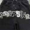 Męskie bluzy bluzy brytyjskie projektant Trapstar Tracksuit Mężczyźni Widcard Zip-Black /Monochrome 1 Najwyższej jakości haftowane kobiety z kapturem spodne