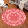 Anime Cardcaptor Sakura Kinomoto Sakura Round Style Decoration Fluffy Mattor Anti-Scid Shaggy Area Home Bedroom Carpet Floor Mat224D