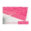 حقائب البريد بالجملة 100pcs/Lot Pink Poly Pe Peaer Express Bag 28x42cm Love Heart Envelope Self-Seal Plastic for Jewelry Girls Drop de dhcz6