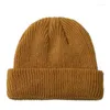 Basker curling fast färg hålla varm utomhus unisex skalle cap höst vinter elasticitet män beanie stickad hatt