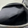 Män midjepåse crossbody väskor man handväska designer lyxväska hörlurar väska handväska topp spegel kvalitet finkorn fårskinn silver metall justerbar nylon spänne tote