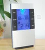 Prévisions météo température intérieure humidité mètre thermomètre numérique hygromètre humidimètre LED rétro-éclairage écran LCD horloge ZZ