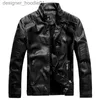 Men's Fur Fausse fourrure 2016 nouveautés automne marque veste en cuir hommes Jaqueta Couro Masculino Bomber veste en cuir en peau de mouton manteau moto veste L230913