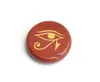 1 pezzo di piccola dimensione chakra naturale quarzo ametista inciso cristallo Reiki guarigione occhio di Horus amuleto antico simbolo della religione egiziana
