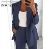 Trainingspakken voor dames Blazers voor woon-werkverkeer Herfst Elegant Office Blazer Dames Vrouwelijk Oversize Tailleur Femme Vintage jas 5XL L230914