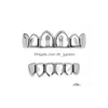 Gold Grillz Teeth Set High Quality Mens Hip Hop Jewelry Sier Black Hollow Grills Drop Delivery Dhbgn