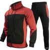 Men's Tracksuits 2023 Spring and autumn men's high quality combination of hat zipper coat leisure sports pants suit men jogging 230914