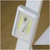 Nachtverlichting Led Magnetisch Mini Cob Draadloos Licht Werkt op Batterijen Draadloze Wandlamp Keukenkast Garage Kast Kamp Noodgeval Dro Dhxlk