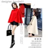 Women's Cape Xuan Wenman Special Price Leak-Picking Autumn and Autumn New Women's Red Fashion Woolen Coat Cape Coat Short Small Woole L230914