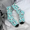 Chaussettes pour hommes toutes saisons, bas d'équipage Panda Animal Harajuku drôle Hip Hop accessoires longs pour hommes femmes cadeau d'anniversaire