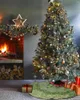 Weihnachtsdekorationen, grüner Muster-Weihnachtsstern-Baumrock, Weihnachten für Heimbedarf, Röcke, Basisabdeckung