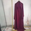 Ubranie etniczne Ramadan Eid z kapturem abaya kobiety modlitwa odzież muzułmanin jilbab luźna długa sukienka Abayas Dubai Turcja Islamskie ubrania