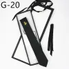 Luxury party neck tie printing letter man necktie high fashion black silk neckties wedding clothes business ornaments men women boys vintage