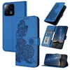 Läderplånbokfodral för Huawei Honor 90 Pro Xiaomi 13 Redmi Note 12 Plus Google 8 7 7A Ingenting Telefon 2 1 Datura Flower Mandala Floral ID Card -kortplats Flip Cover Holder Pouch