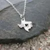 Pendanthalsband 10 Outline Love Heart Shaped Texas Map Pendant Necklace American TX City Caring Geography Hometown Lucky Woman Mother Men039s F6734450 X0913