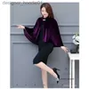 Cape Cape Shake Cheongsam Shawl Small Shawl Skirt Outer Wear Fashion Autumn Cloak New Women’s Stand Stand Gold Velvet Thicken L230914