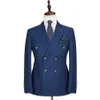 Men's Suit 3 Piece Fashion Boutique Plaid Print Casual Formal Business Men Suits Slim Homme for Wedding party suit209Y