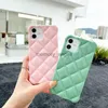 Cell Phone Cases Fashion Rhombic pattern Candy color Phone Cases For iPhone 13 Pro max 12 11 X XR XS XSMAX 6 7 8 SE frosted Cover Mobile Phone Case Shell HKD230914