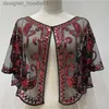 Women's Cape Shawl women's new outer wear and waistcoat thin sequined dress beaded small coat L230914