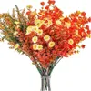 Fleurs décoratives 3 pièces bouquet de fleurs d'eucalyptus artificiel pour pièce maîtresse de mariage arrangement floral décoration de maison de ferme