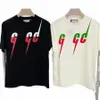 colorful GU Letter Lightning Designer Cute Shirts Couple Short Sleeve Quality Cotton Luxury Mens Womens Wear Wholesale Price 10% Off for 2 Pieces n8lD#