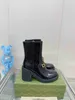 23 Fashion Women's Boots with Black Leather Side Zipper Martin Boots High Quality Boots